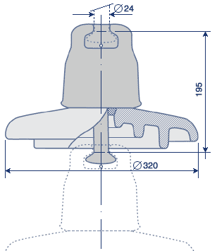 Изолятор ПС-40